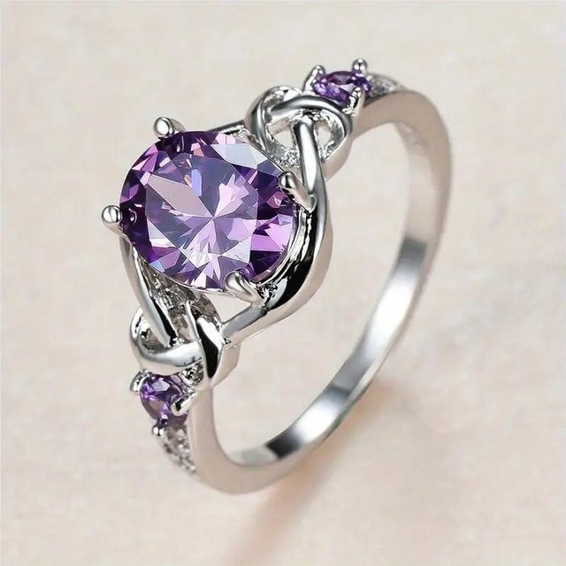 YIRAN Jewelry Ringe, Zirkonia, Kupfer, gray, Damen - Bild 1