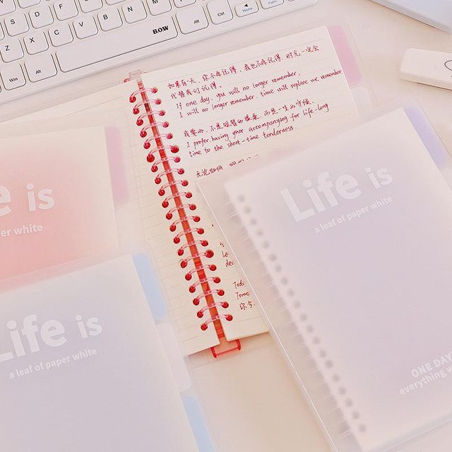 CreativeCorner Ringbuch 2026 Planer A5 Daily in Beige und Multicolour Matt - Bild 1