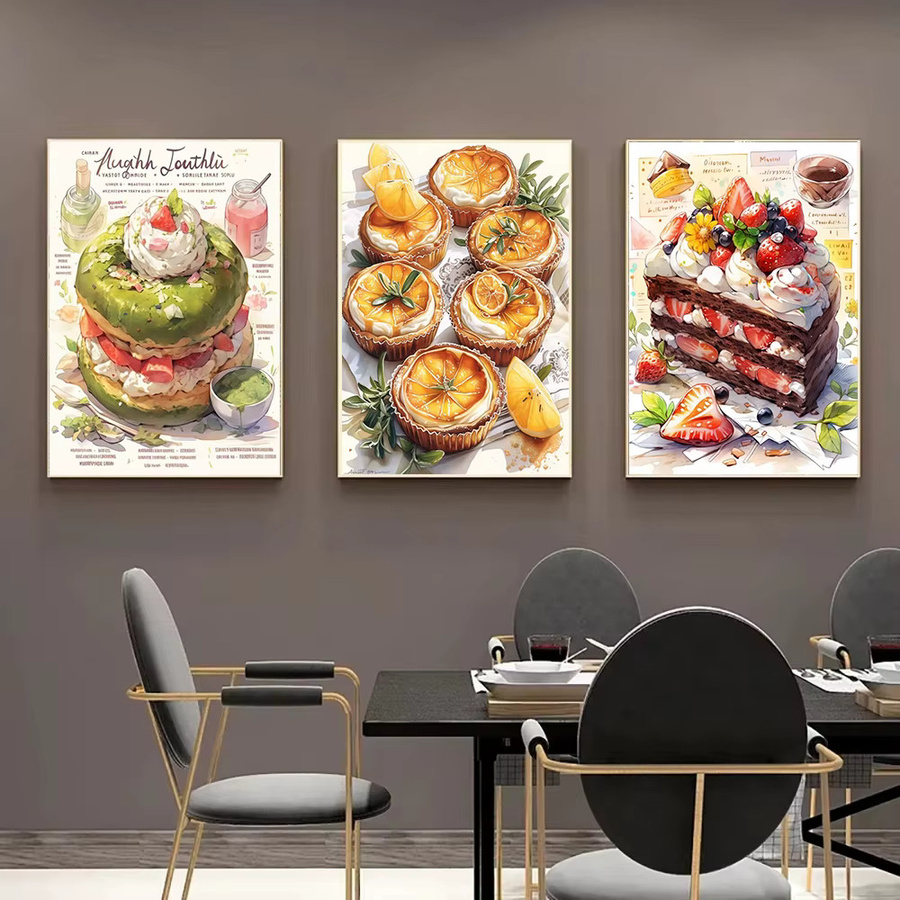 QIZITENG 5D Diamantgemälde Set Dessert Motiv in Multicolour, Mosaik Stickerei Set für Erwachsene, Breite: 40 cm, Höhe: 30 cm - Bild 2