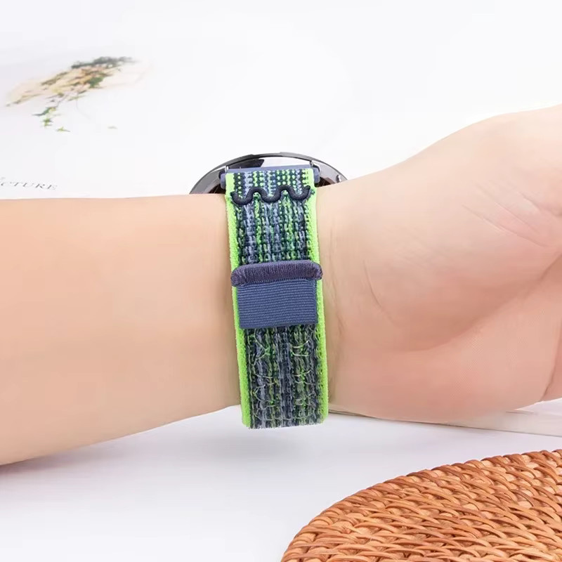 CAOWTAN Uhrenarmband Nylon, Schwarz, Unisex, 26mm, 22mm - Bild 3