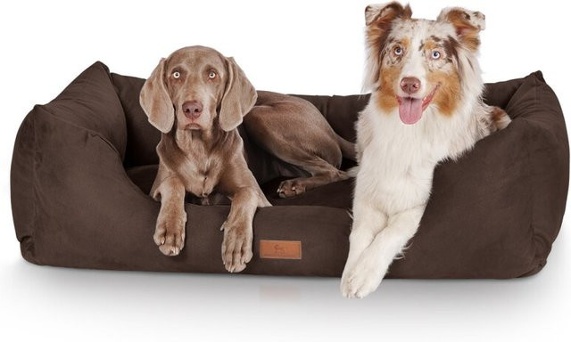 Knuffelwuff Hundebett Dreamline Velours Braun XL B: 105 cm, T: 75 cm - Bild 3
