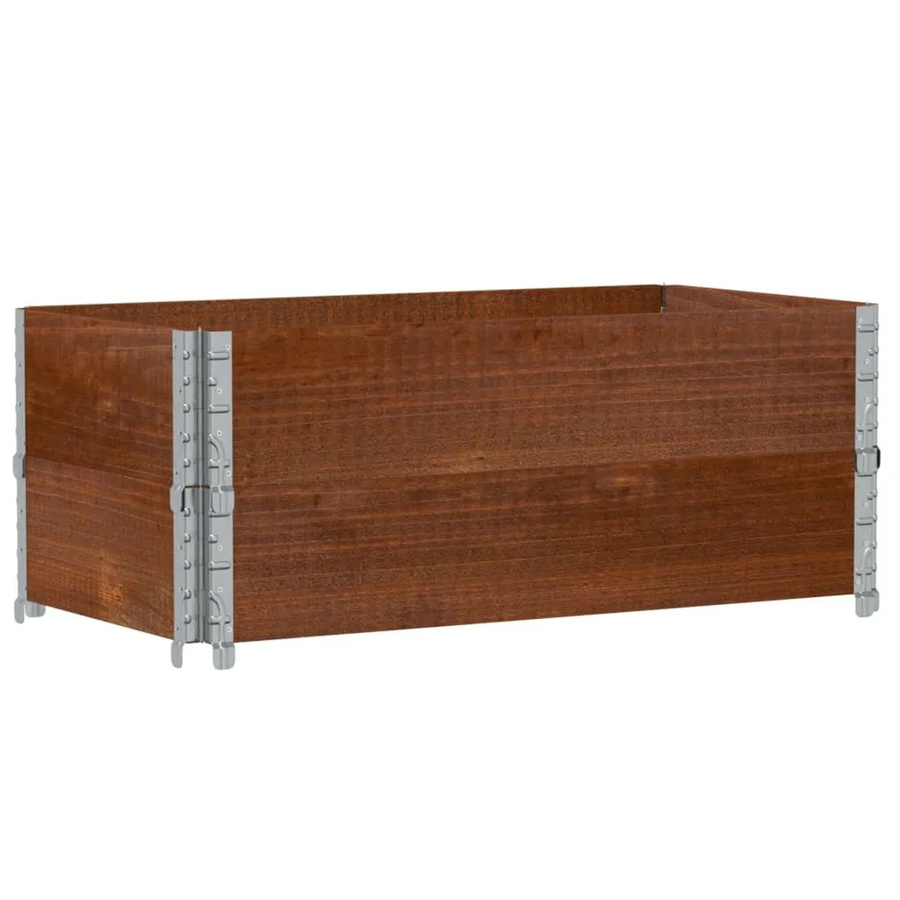 vidaXL Pflanzkiste aus Massivholz Kiefer in Braun, B/T: 100 x 50 cm - Bild 2