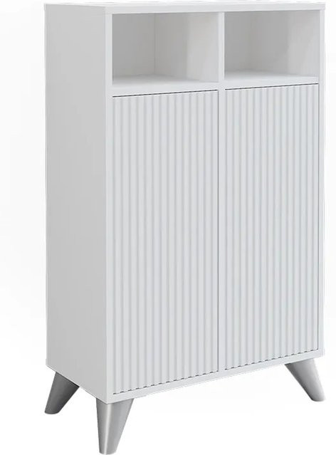Vicco Midischrank Leano Weiß mit 2 Türen B: 60 cm, H: 97 cm - Bild 1