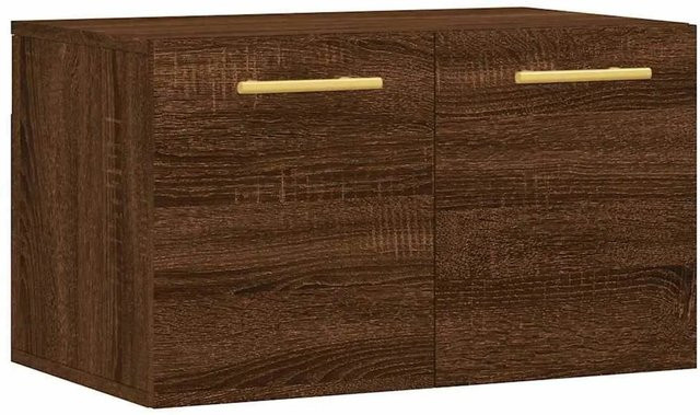 vidaXL Wandschrank in Eiche Braun aus Holzwerkstoff, B/T/H: 60 x 36,5 x 35 cm - Bild 1