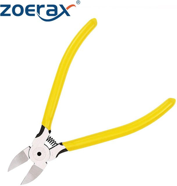 ZoeRax 5-Zoll Drahtschneider kleine Diagonalfräser mit federbelastetem Mechanismus zum Basteln und Kabelschneiden - Bild 1