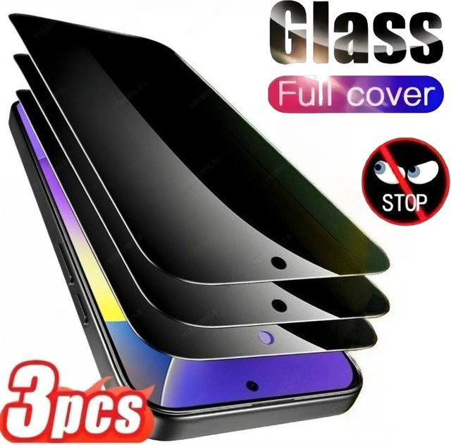 3er-Pack Anti-Spionage Displayschutzfolie aus gehärtetem Glas für Google Pixel 10, 9 Pro XL, 9, 8 Pro, 8, 7A, 9A, 10A mit 9H Härtegrad und Kratzschutz - Bild 1