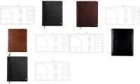 AVERY Zweckform CHRONOPLAN Mobil A5 Compact Notizbuch aus Vollrindleder in Schwarz mit Hardcover und Reißverschluss - Bild 1