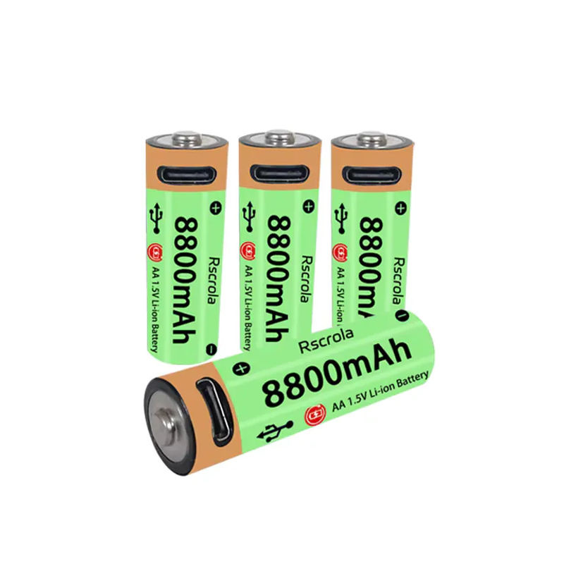 Rscrola AA-Akkus mit 8800 mAh und Typ-C-Ladefunktion, 1,5 V für Spielzeug, Controller und Taschenlampen - Bild 7