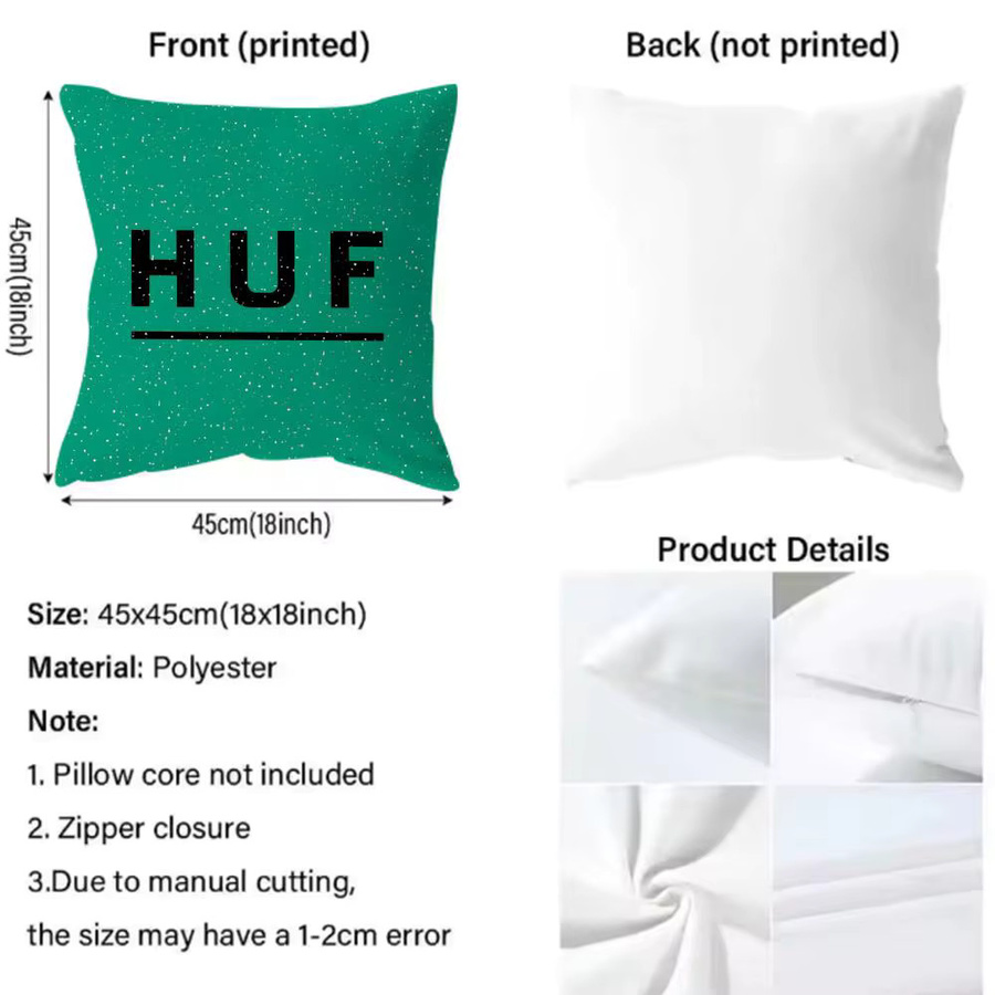 H-Huf Fashion Kissenbezug Schwarz, quadratisch, B/B/H: 30 x 30 x 30 cm - Bild 4