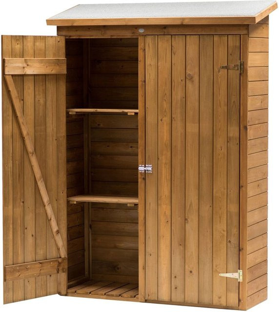 AXI Gartenschrank Olivier aus Holz in Braun B/H/T: 122 x 180 x 40 cm - Bild 1