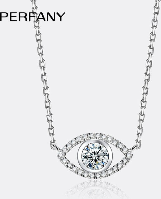 PERFANY Halskette, 925 Silber, Moissanit, Damen - Bild 1