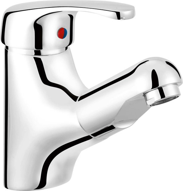 baliv Waschtischarmatur WT-5091 mit ausziehbarem Brausekopf, Einhebelmischer, Chrom - Bild 1