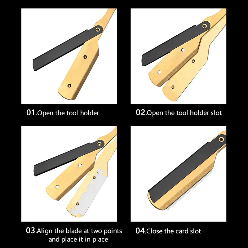 BARBERTOP Rasiermesser aus Edelstahl, Unisex - Bild 3