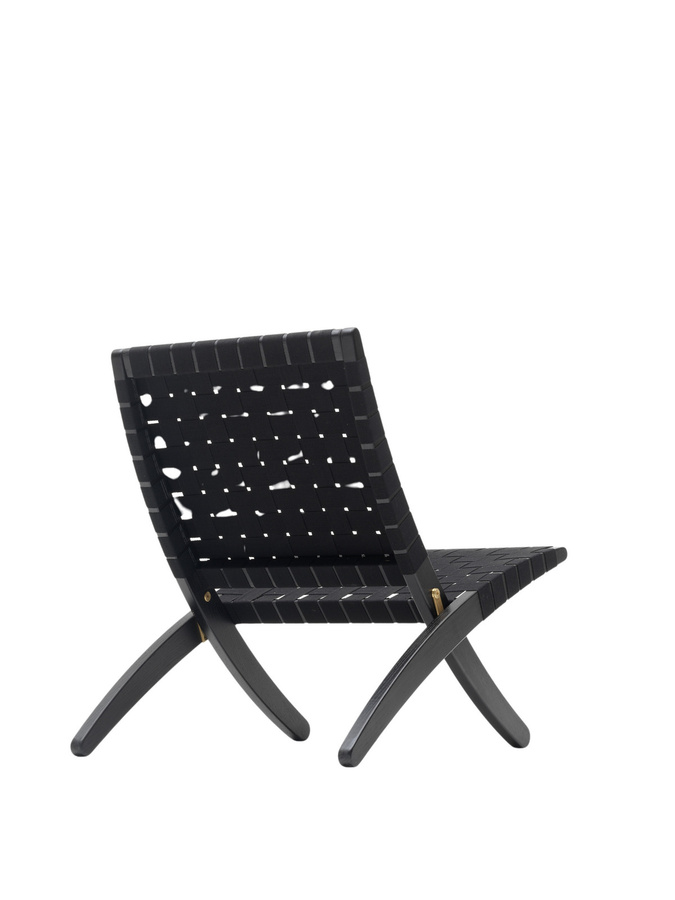 Carl Hansen & Søn MG501 Cuba Chair aus Eiche mit schwarzen Baumwollgurten - Bild 2