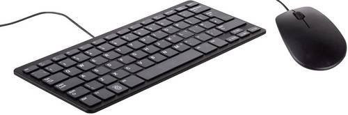 Raspberry Pi Desktop Kit USB Tastatur und Maus Set in Schwarz mit QWERTZ Deutsch Layout - Bild 1