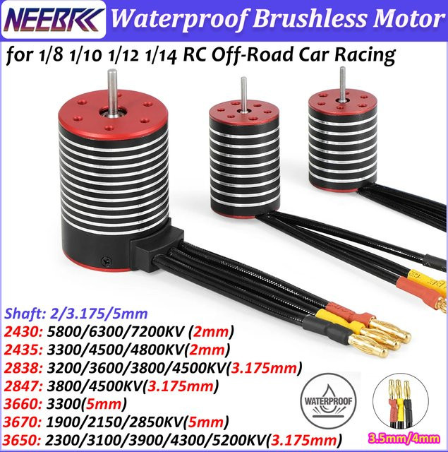 NEEBRC Wasserdichter bürstenloser Motor, Metall, für RC Auto Crawler Truck - Bild 1