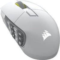 Corsair SCIMITAR Elite Wireless SE Gaming-Maus mit optischem Sensor in Weiß für PC, unterstützt Bluetooth und Wi-Fi - Bild 1