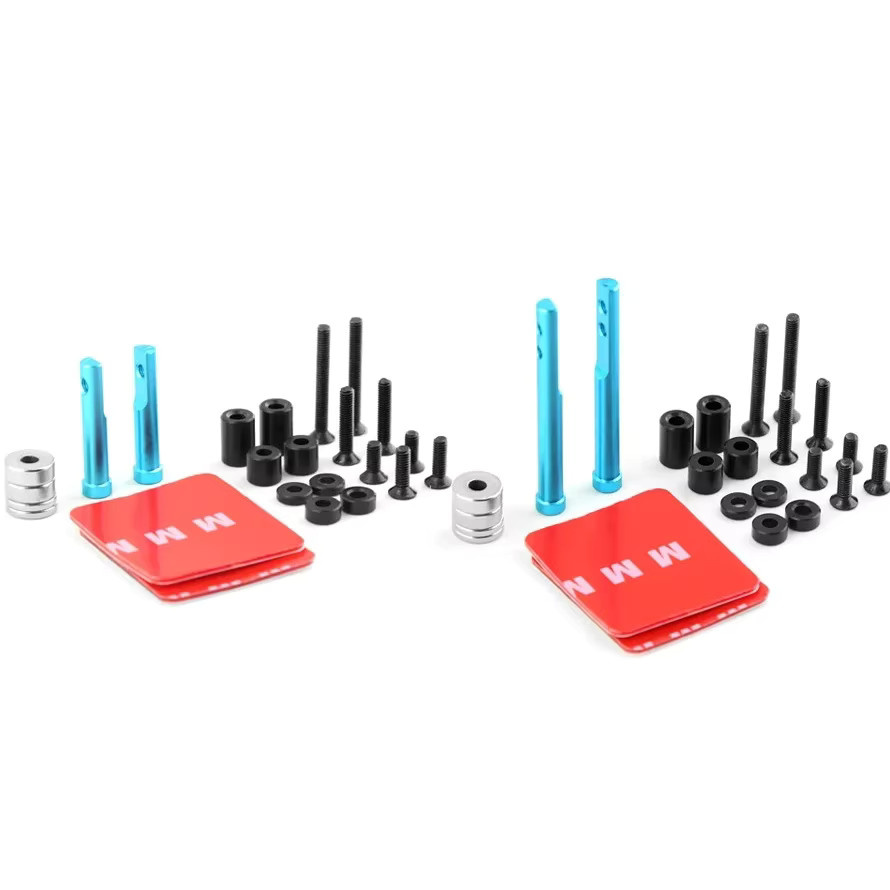 3Racing RC Auto Körper Post Magnet Unsichtbare Feste Halterung, Zubehör, Rot, Metall - Bild 2