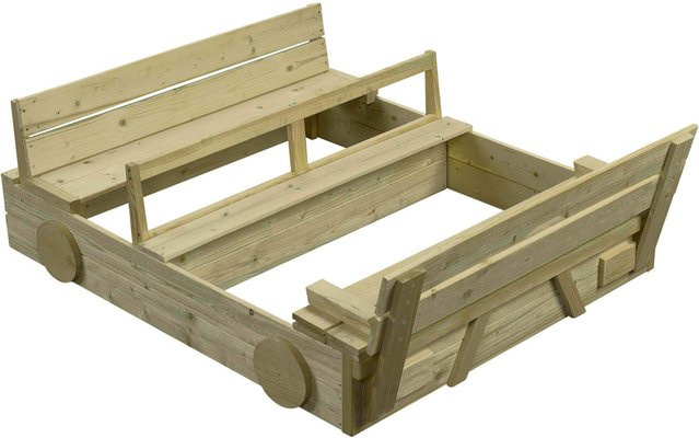 Intergard Sandkasten aus Kiefernholz in Braun, B: 120 cm, T: 100 cm - Bild 1