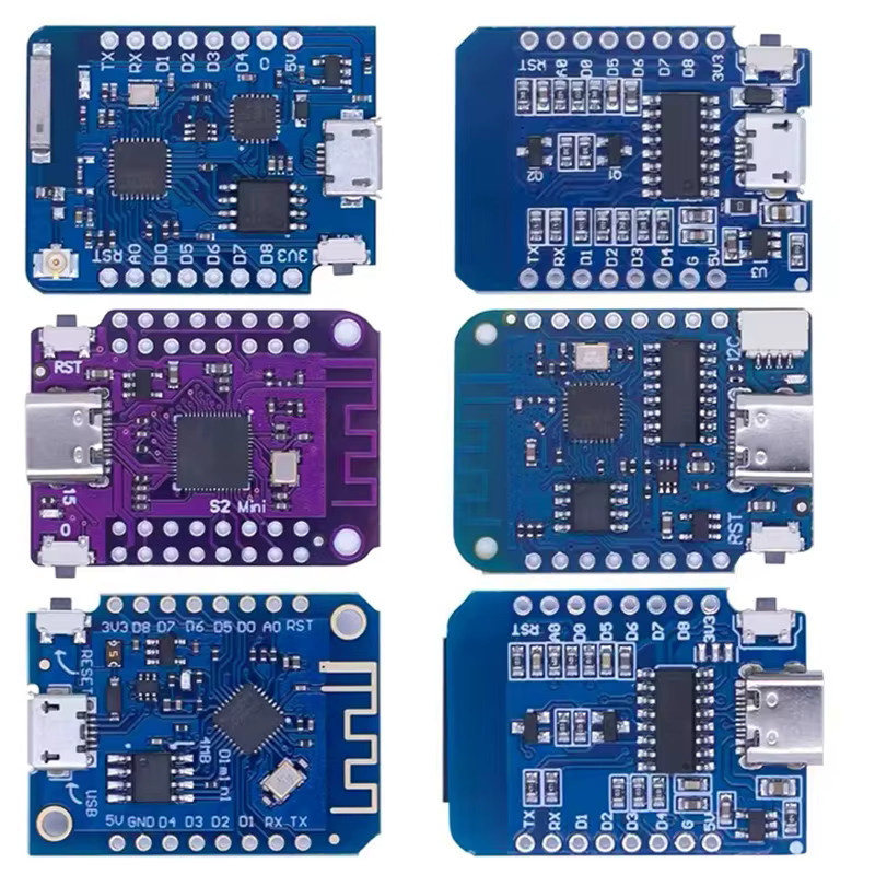 WeMos D1 Mini Pro V3.0 NodeMCU ESP8266 Entwicklungsboard mit WiFi und CH340G, Blau - Bild 1