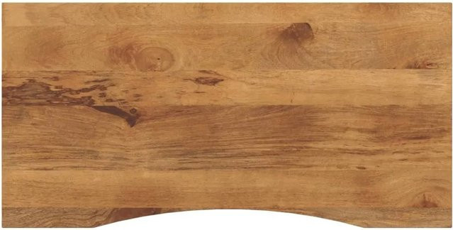 vidaXL Schreibtischplatte aus Massivholz Mango in Braun mit Aussparung, B/T/H: 140 x 50 x 2,5 cm - Bild 1