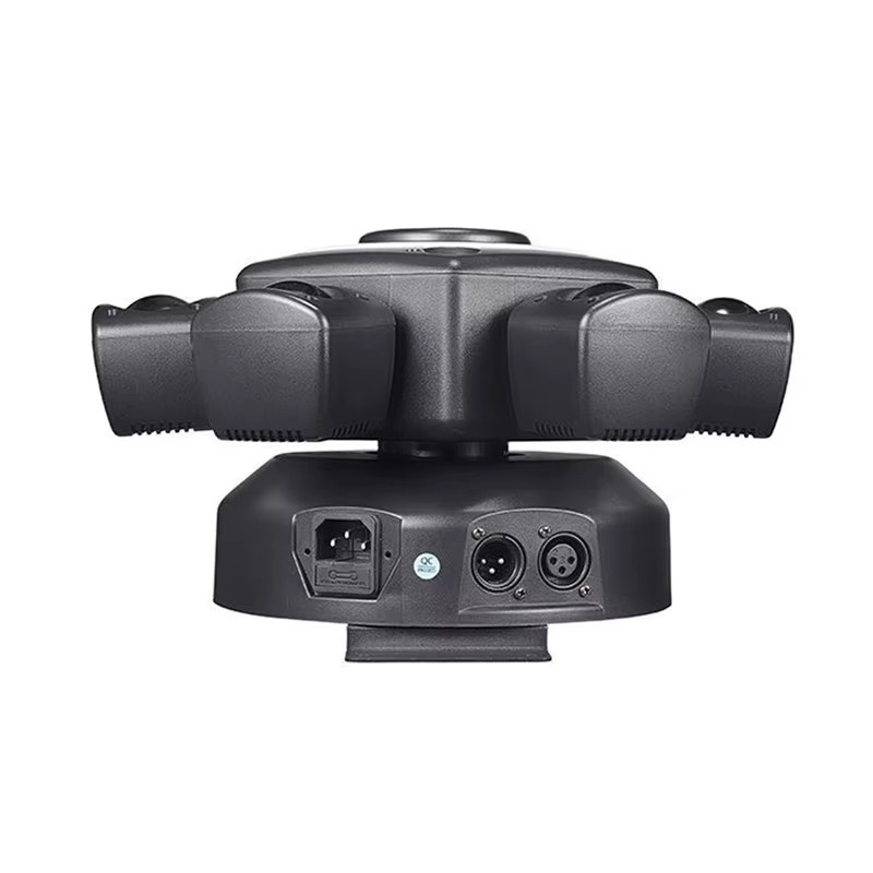 GVT 6-Arme Moving Head Bühnenbeleuchtung mit RGB-Effekten, Fernbedienung und DMX, Schwarz - Bild 2