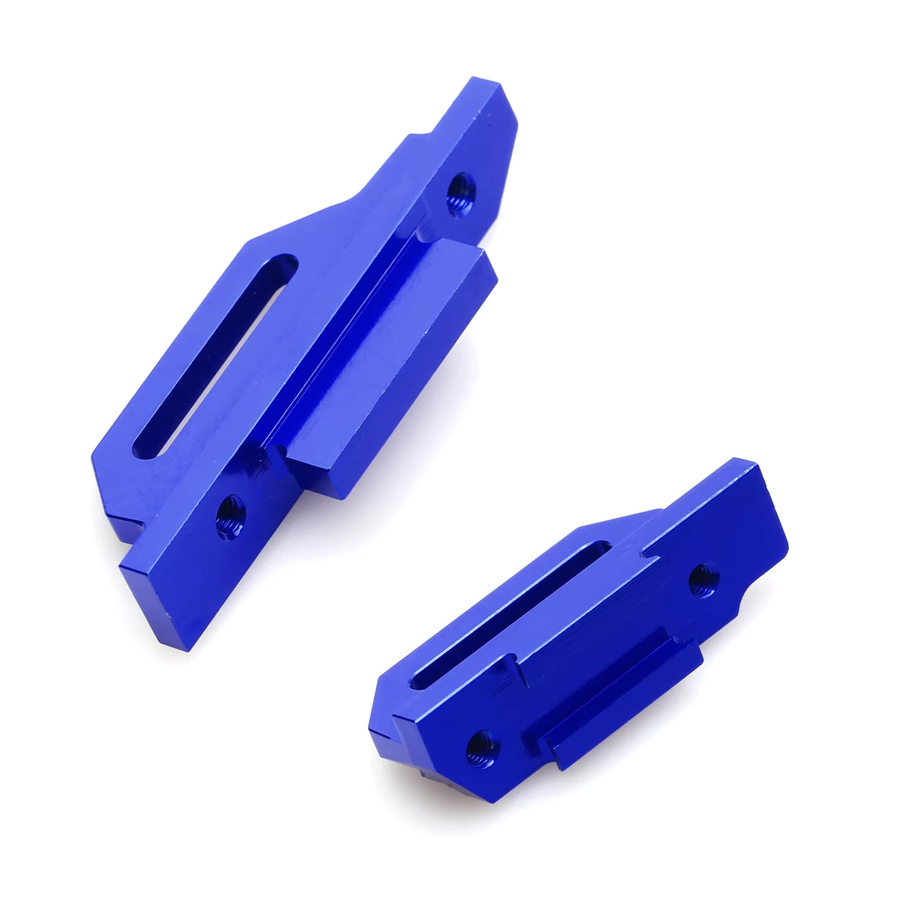 Traxxas Hoher Akku-Halter für Traxxas Slash 4x4 LCG, Zubehör, Blau, Metall - Bild 5