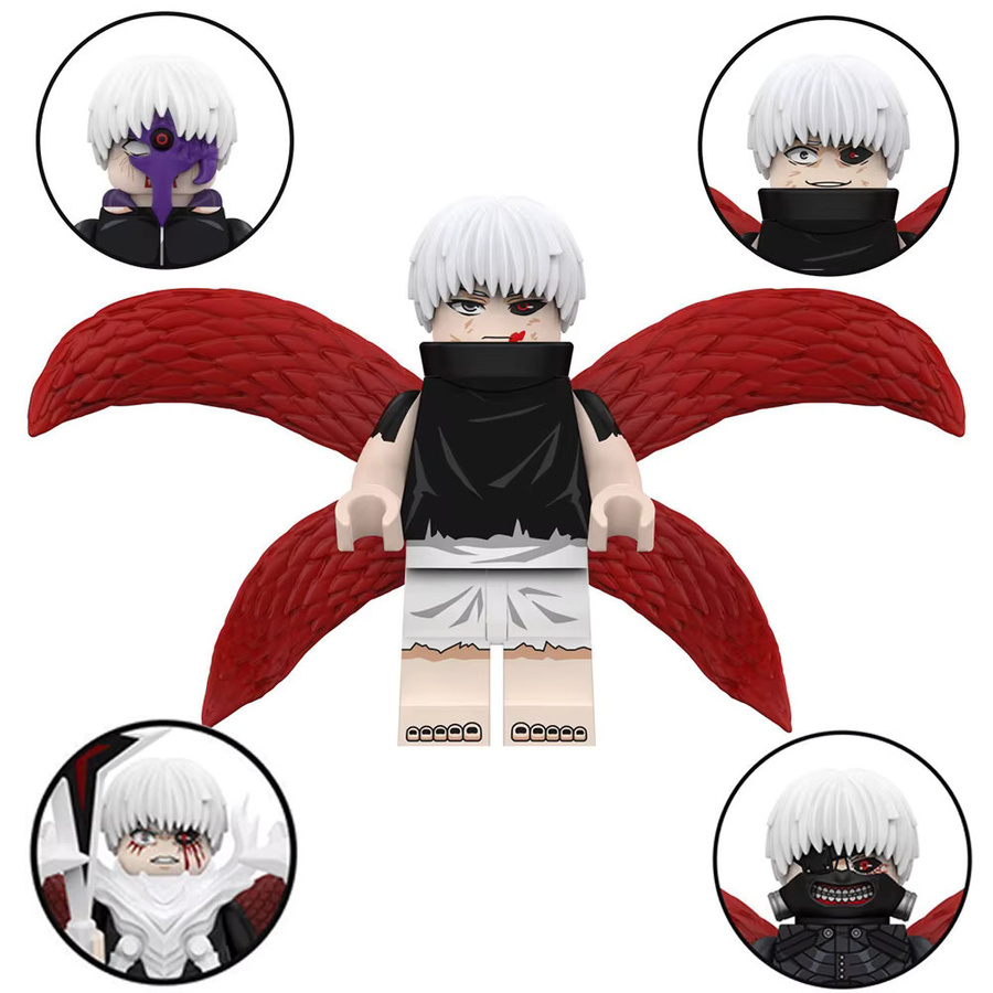 SLUBAN Tokyo Ghoul Kaneki Ken Mini Actionfiguren, Bausteine Set - Bild 3