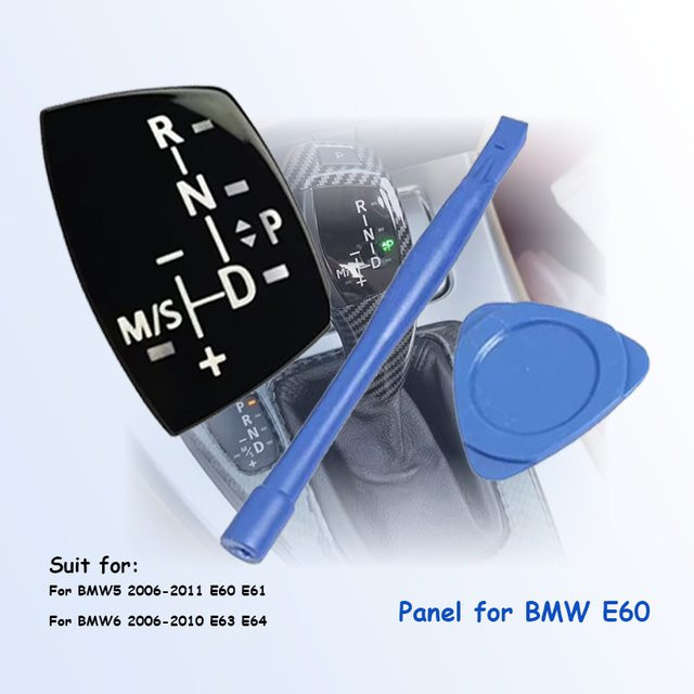 CARCKE E60 Schalttafel für Schaltknauf-Zubehör passend für BMW 5er und 6er Serie 2006-2011 E61 E63 E64 Schalthebel - Bild 1