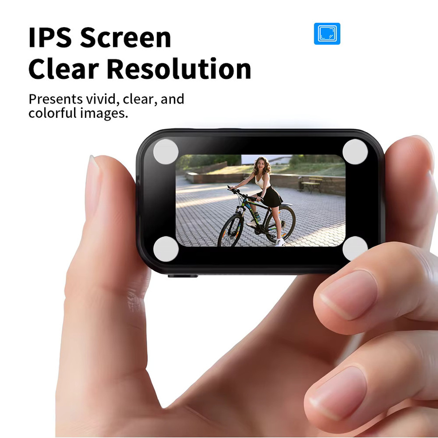 Ynmee SP02 Mini Daumen Action Kamera 2K mit 1,47 Zoll Display, tragbare magnetische Sport DV Cam für Foto und Video - Bild 4