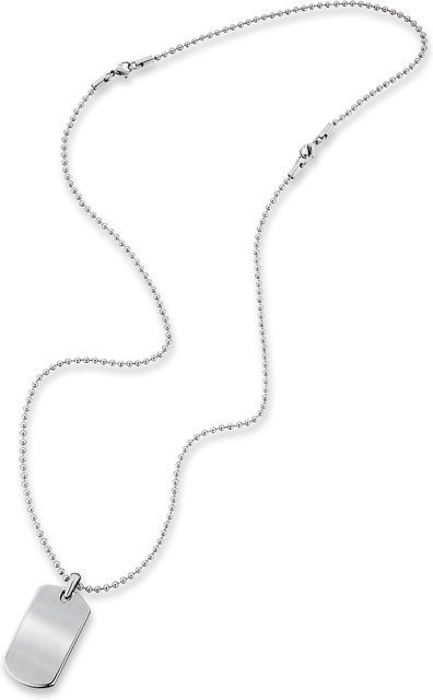 Save Brave Halskette Edelstahl, Silber, Herren, 70 cm - Bild 1