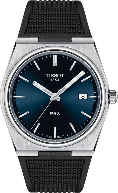 Tissot Herrenuhr PRX, Quarz, Edelstahl, Blau, 40 mm, 10 ATM - Bild 1