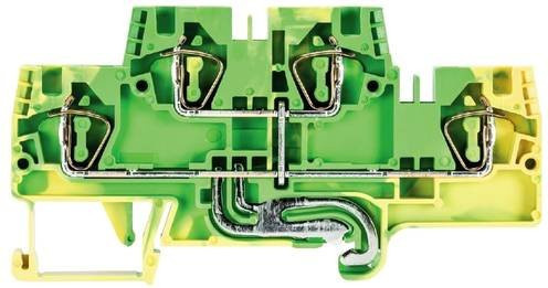 Wieland Electric 56.704.9255.0 Schutzleiterklemme mit Federzuganschluss in Grün-Gelb, 100 Stück - Bild 1