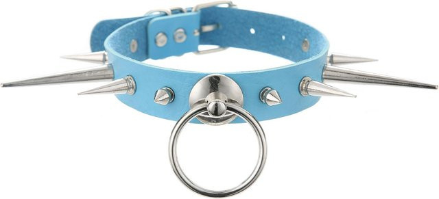 YIRAN Choker Halskette, Kunstleder, gray, Unisex - Bild 1