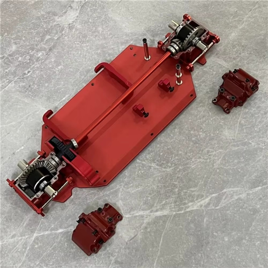 Wltoys Metallgetriebegehäuse, rot, für 144001, 144002, 144010, 124016, 124019 - Bild 1