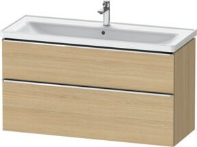 Duravit Waschtischunterschrank D-Neo in Beige Matt mit 2 Türen, B/T/H: 118,4 x 45,2 x 62,5 cm - Bild 1