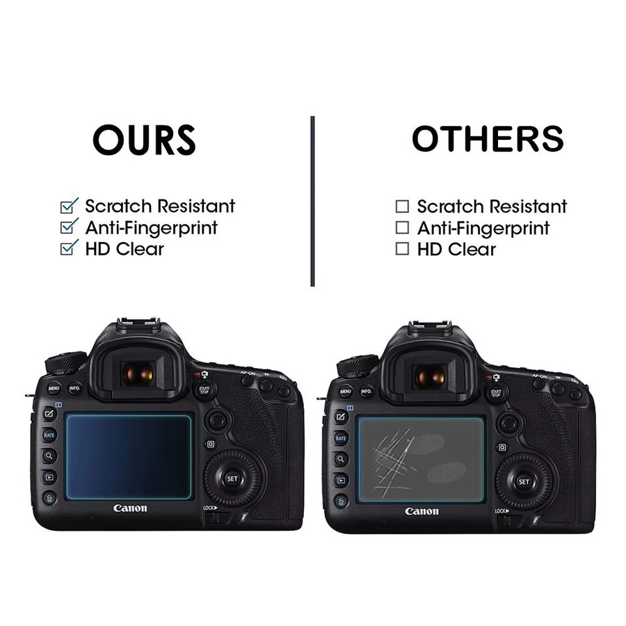 Nikon Z f LCD Display Schutzfolie aus gehärtetem Glas, transparent - Bild 3