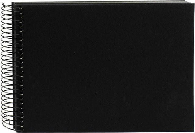 goldbuch Spiralalbum mit 40 schwarzen Seiten in Schwarz, B: 24 cm, H: 17 cm - Bild 1