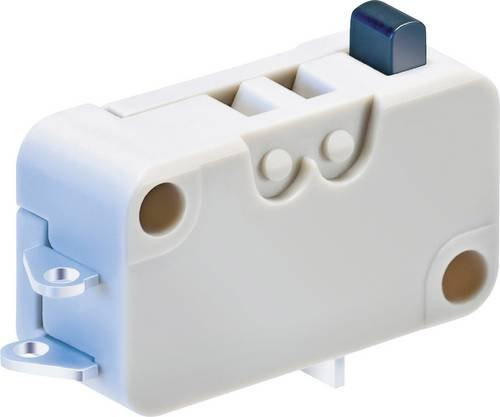 ZF Mikroschalter D459-B8AA, 250 V/AC, 16A, 1 x Ein/(Ein) tastend, Weiß - Bild 1