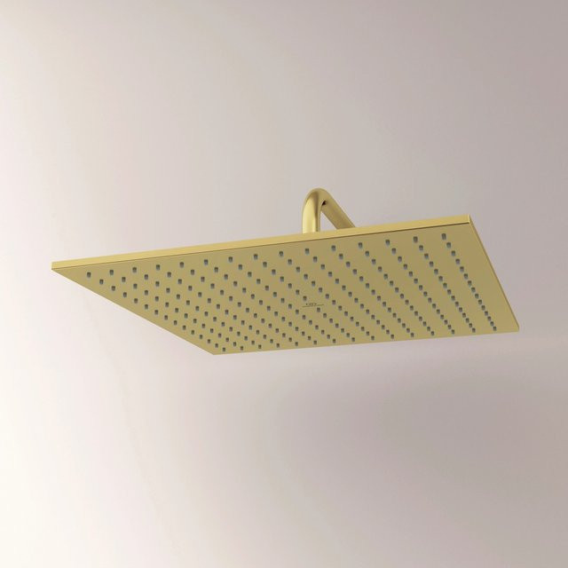 Ideal Standard Kopfbrause Idealrain Atelier Eckig in Brushed Gold, quadratisch, 40 x 40 cm - Bild 1