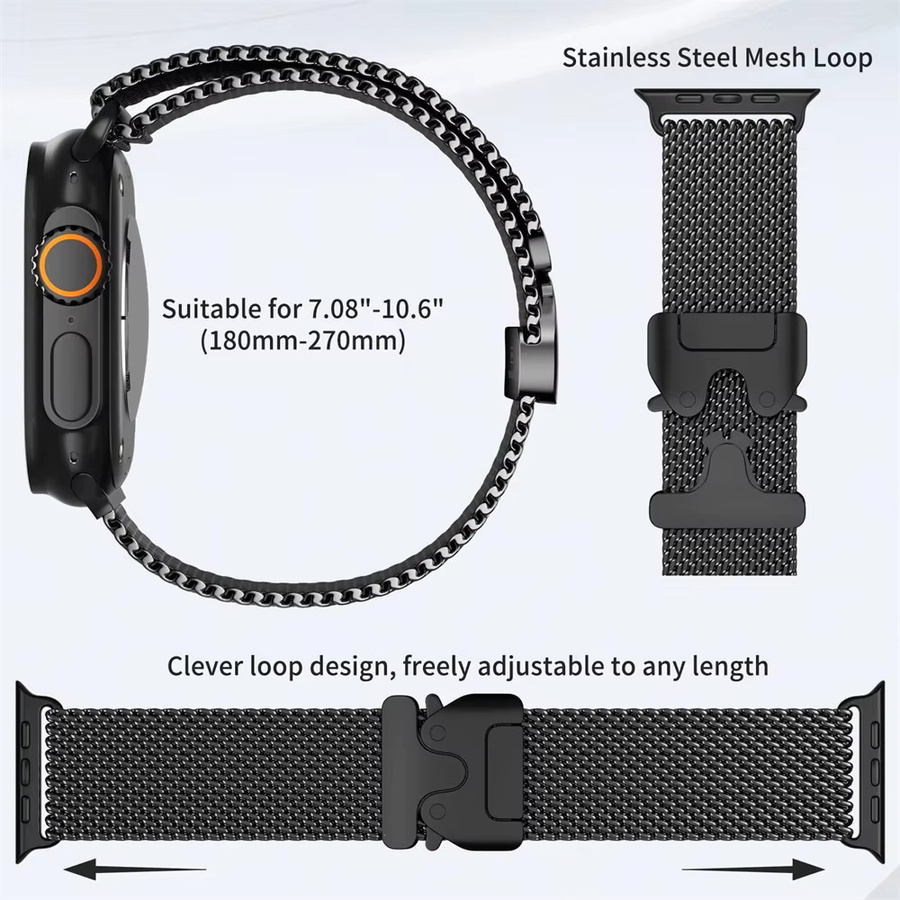 Milanaise-Armband Titan, Silber, Unisex - Bild 6