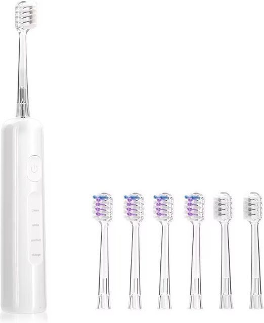 Sarmocare Elektrische Zahnbürste mit 6 Bürstenköpfen, Aufhellend - Bild 1