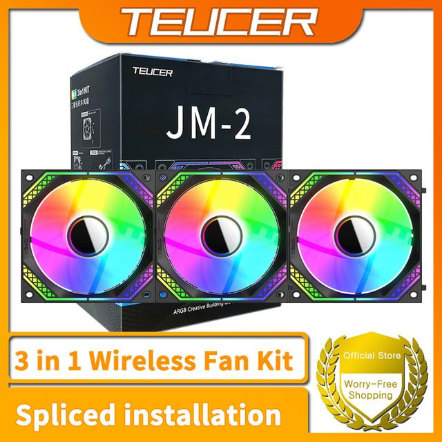 TEUCER JM-2 ARGB AIO Wasserkühlung in Weiß mit Spiegelzyklus-Lichteffekt und PWM-Steuerung für 360 mm Kühler - Bild 1