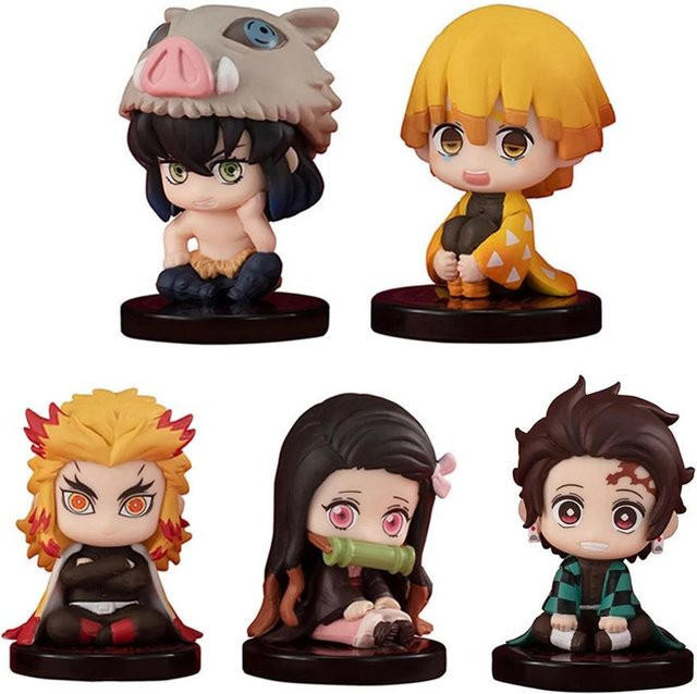 Yiran toy 1 Kimetsu no Yaiba Dämonentöter Sitzende Geisterpuppe, Actionfigur, 15-teiliges Set, ab 14 Jahren - Bild 1