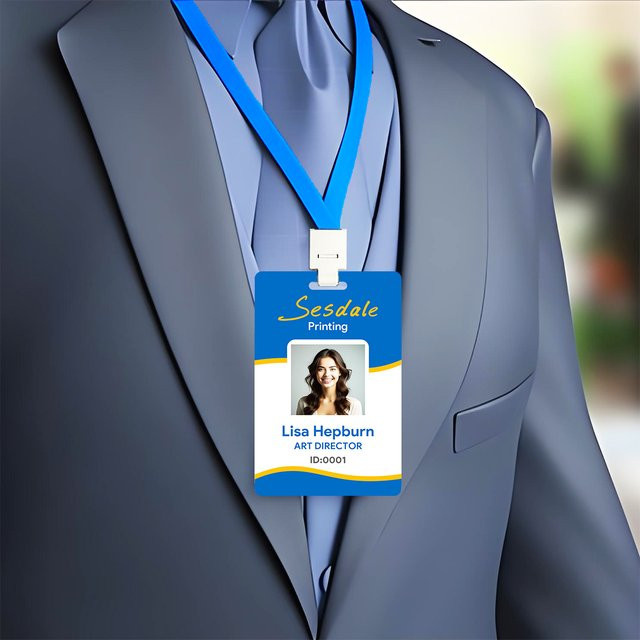 Individuelles Studenten-Ausweisset aus PVC-Kunststoff mit doppelseitigem Design für Name, Logo und Foto-ID - Bild 1