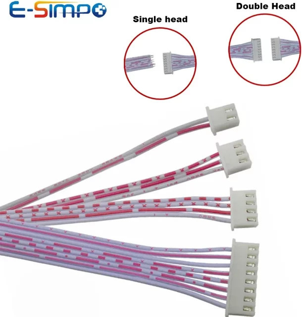 E-SIMPO Set mit PH2.0 XH2.54 Doppel End Terminal Crimp Steckern in Weiß - Bild 1