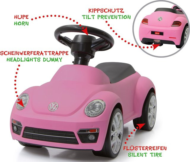 JAMARA VW Beetle Rutscher, pink, ab 1,5 Jahre - Bild 3