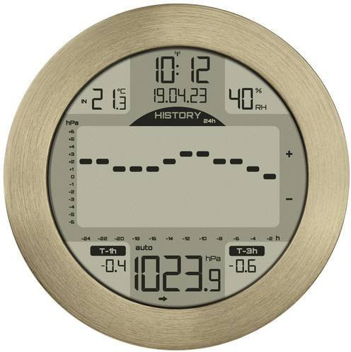 TFA Dostmann METEOMAR 35.1124.53 Digitale Wetterstation in Silber mit bis zu 3 Sensoren - Bild 1