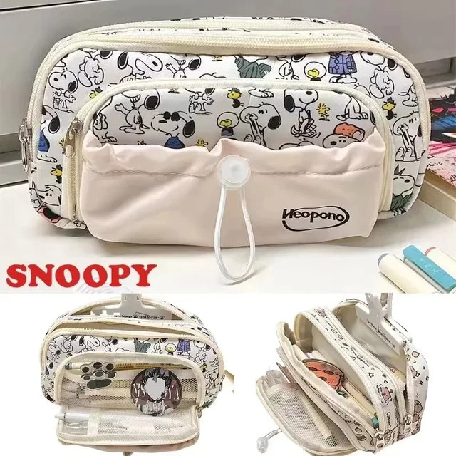 Bandai Snoopy Federmäppchen aus Segeltuch mit Kordelzug in Multicolour - Bild 1