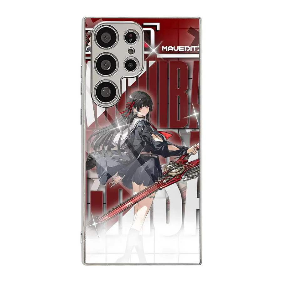 Game Chisa W-Wuthering Waves Handyhülle mit luxuriösem galvanisiertem Metallrahmen für Samsung Galaxy S25 Ultra, S24 Ultra und S23 Ultra, Multicolor - Bild 6